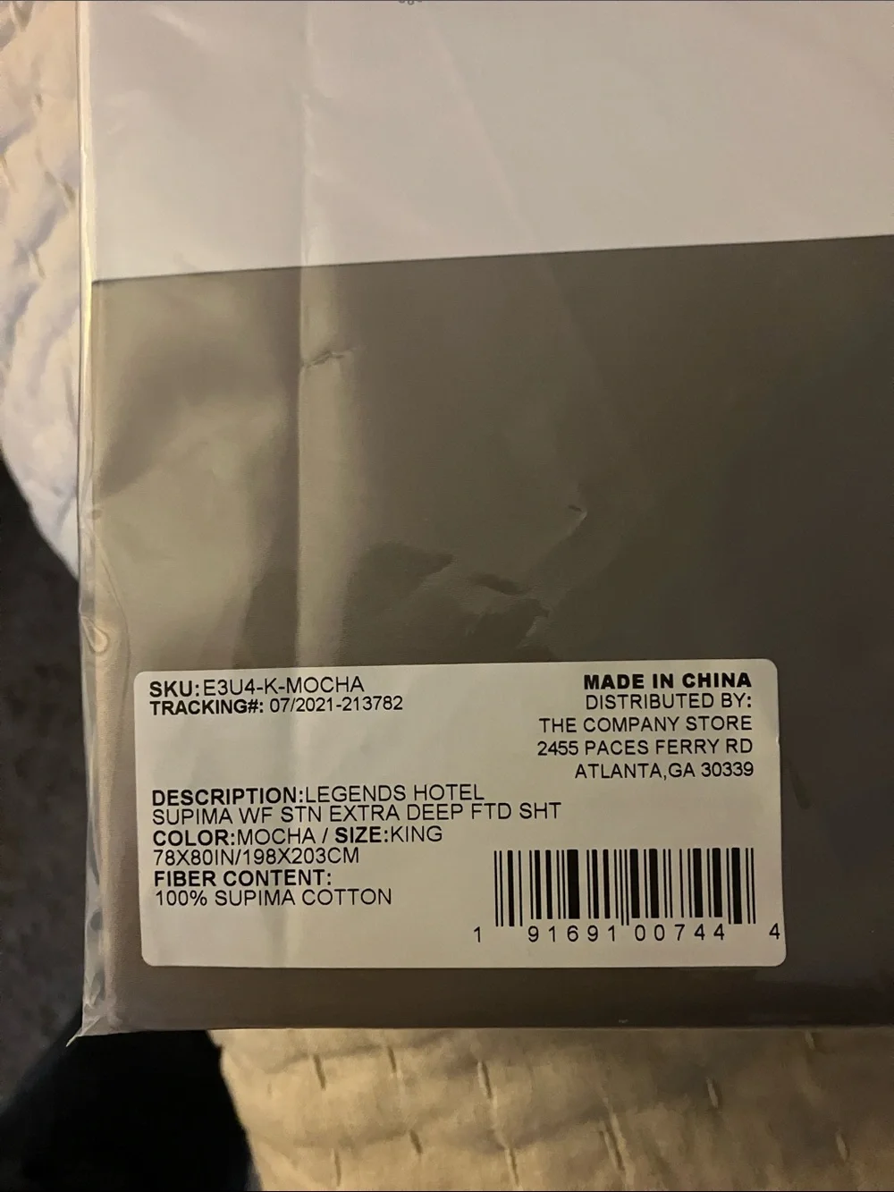 The Company Store Mocha King Flat and Fitted Supima Cotton Sheets (Set)